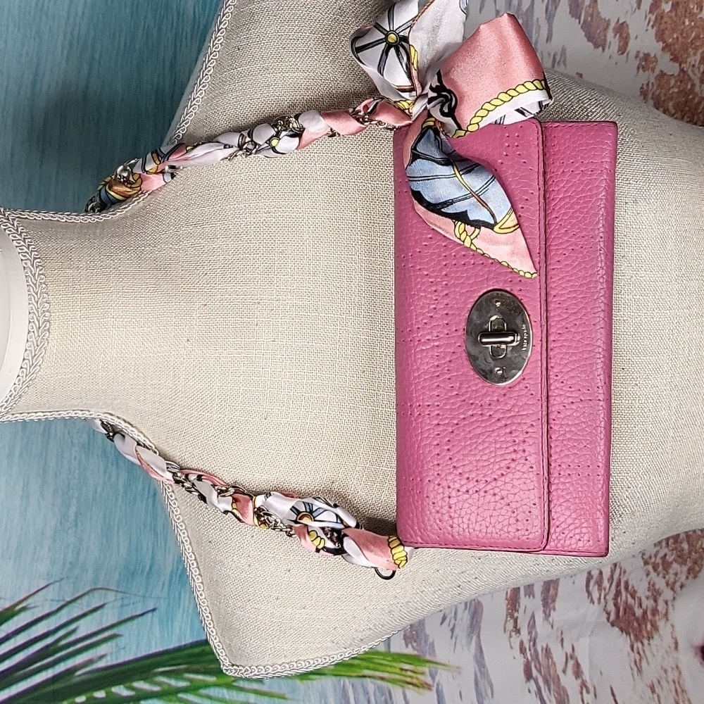Kate Spade Pink Leather Long Wallet w/Handle Insert